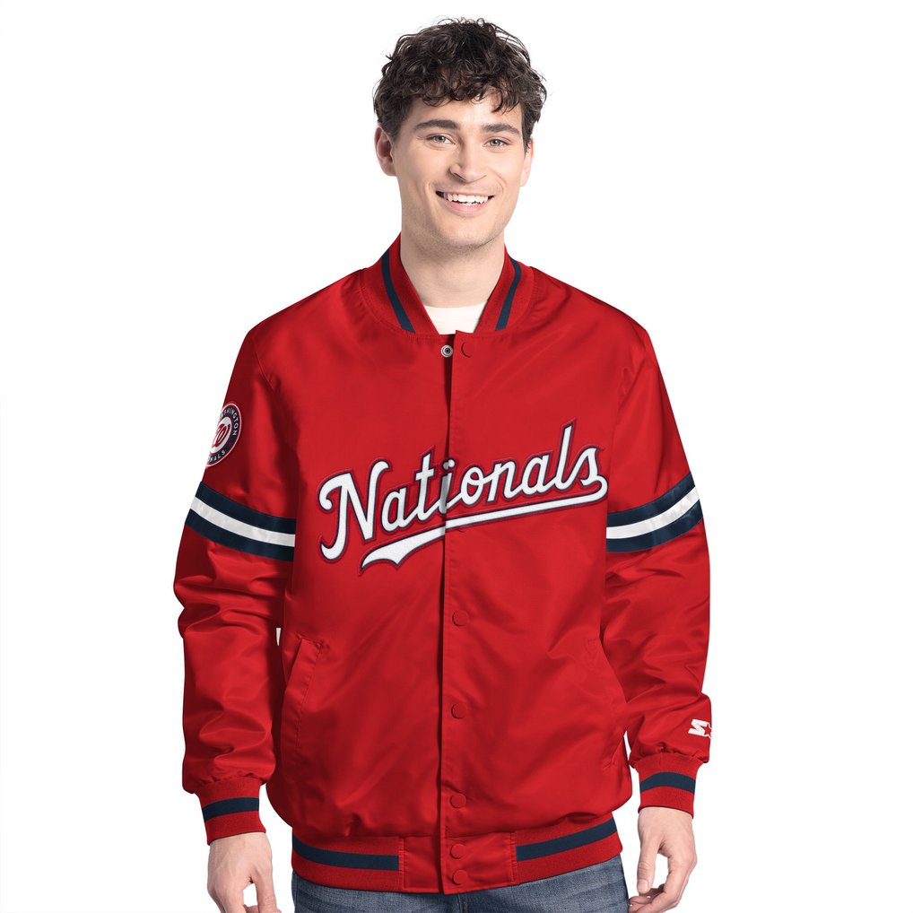  Washington Nationals Starter Scout Full-Snap Varsity Jacket - Red